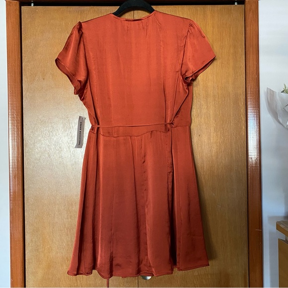 Urban Outfitters Satin Wrap Mini Dress - Picture 3 of 5